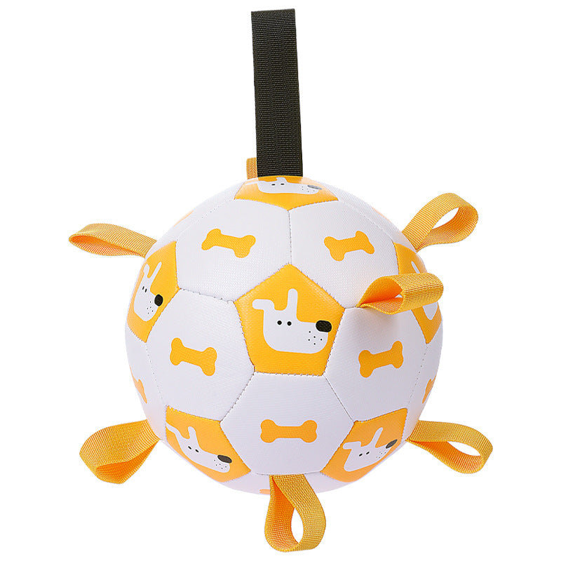 Interactive Football Pet Toy For Outdoor Training And Play