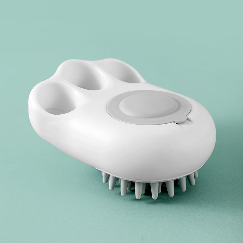 Pet Bath Massage Brush Soft Grooming Comb Claw Cleaning Tool