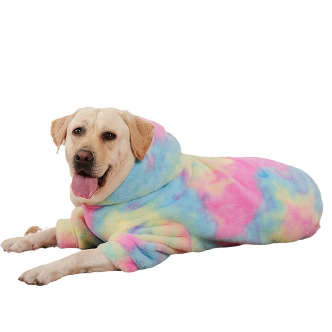 Tie Dyed Rainbow Pattern Pet Sweater Soft Warm Design