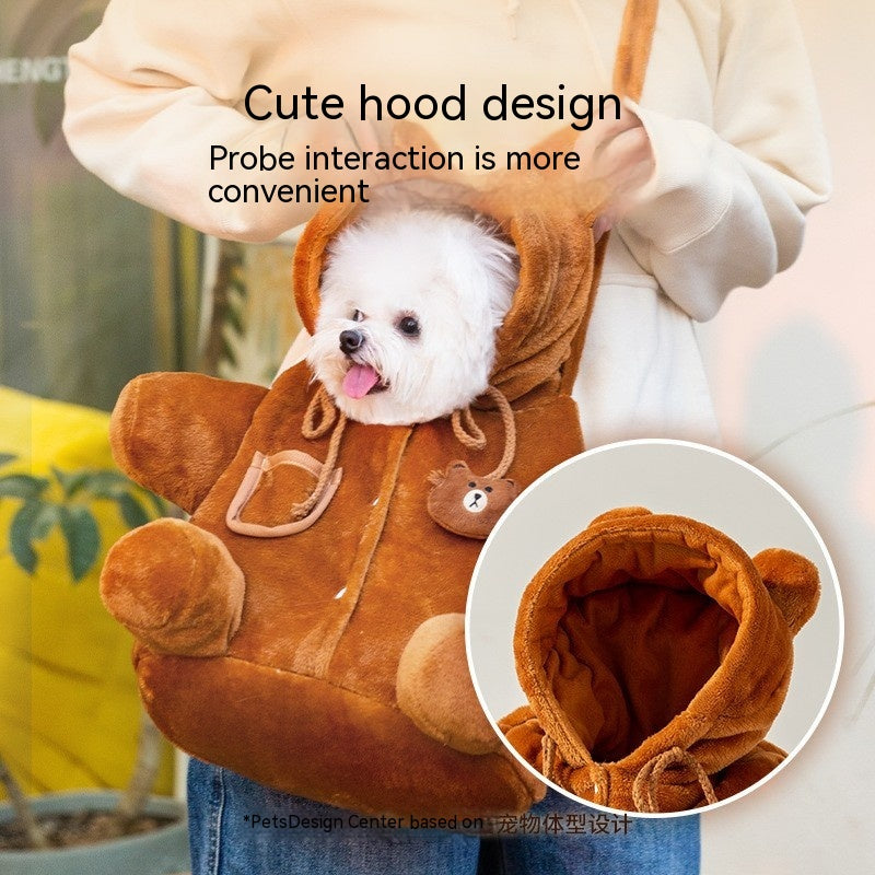 Animal Shaped Pet Diaper Bag Portable Backpack Carrier