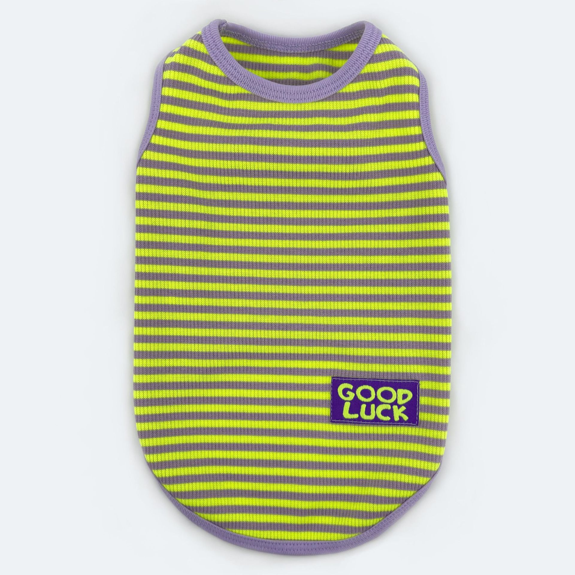 Cool Breathable Striped Pet Vest Clothing Lightweight Design
