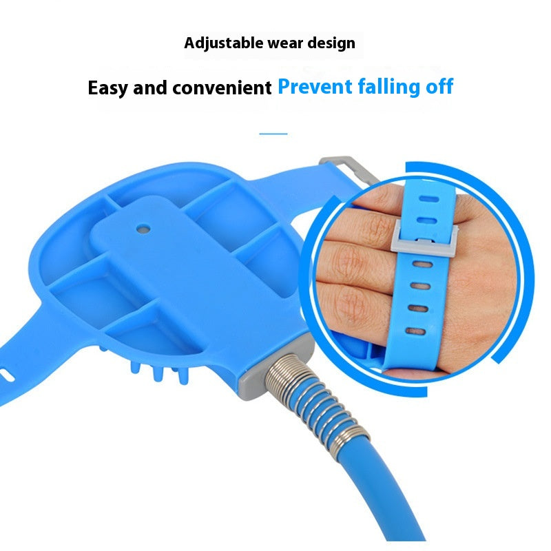 Pet Bathing Gloves Silicone Shower Brush Handheld Massage Nozzle
