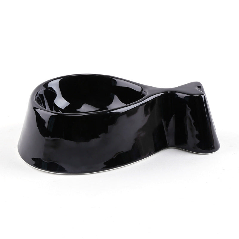 Glass Fish Bowl with Wooden Stand