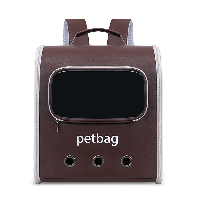 Large Capacity Portable Pet Backpack With Transparent Window