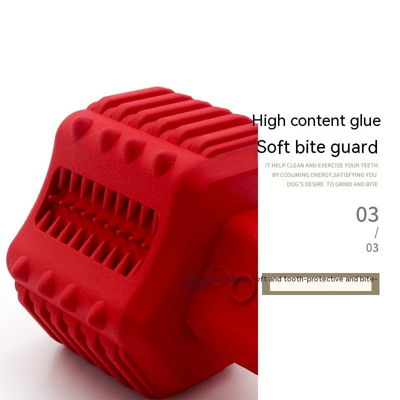 Rubber Interactive Pet Toy With Food Dispensing Design
