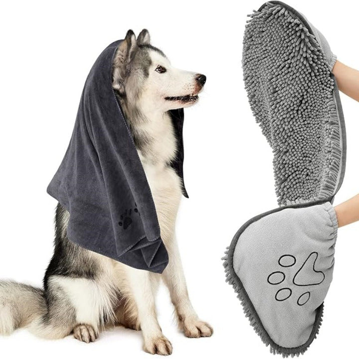 Quick Absorbent Pet Bath Towel Soft Comfortable Drying Cloth