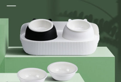Ceramic Pet Food Bowl with Cervical Spine Support