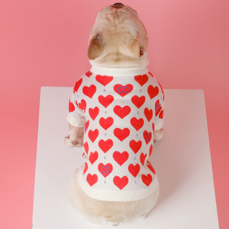 Knitted Pet Sweater Soft Warm Comfortable Design