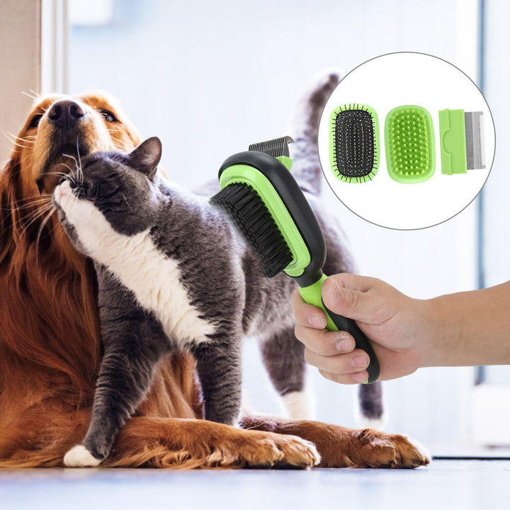 5-in-1 Pet Grooming Comb Cleaning Brush Set