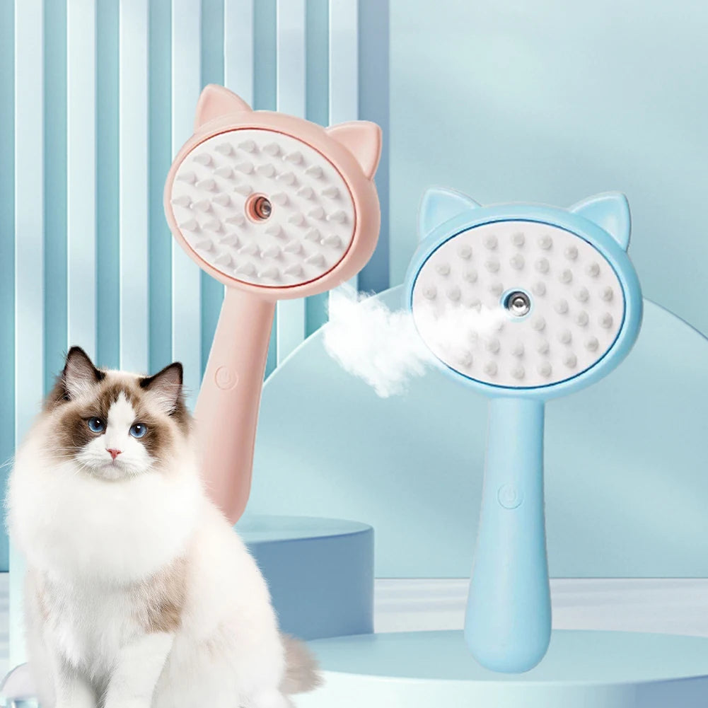 Multifunctional Pet Grooming Brush Rechargeable Self-Cleaning Slicker