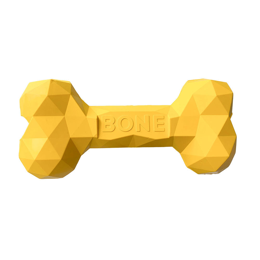 Rubber Bone Pet Toy For Teeth Grinding And Chewing