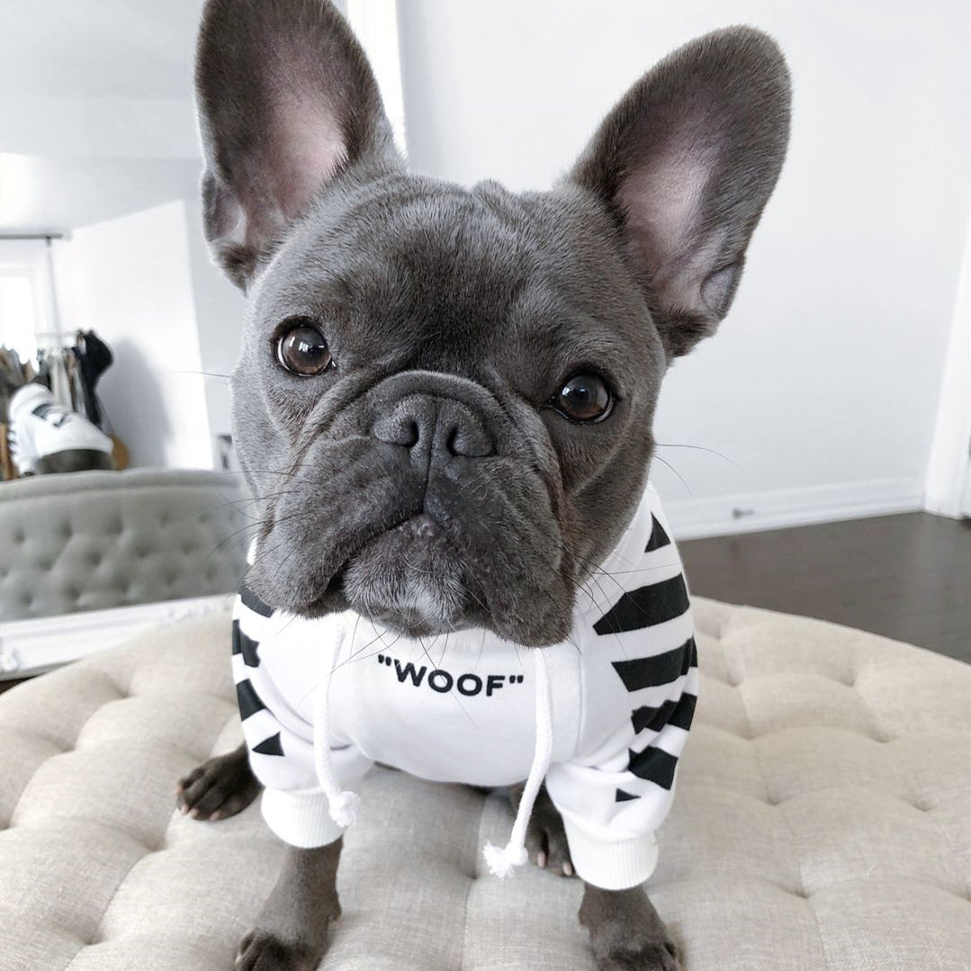 Three Stripe Fashion Pet Sweater Autumn Winter Sportswear