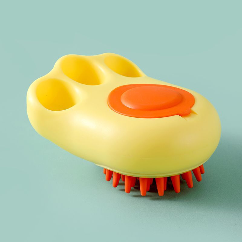 Pet Bath Massage Brush Soft Grooming Comb Claw Cleaning Tool