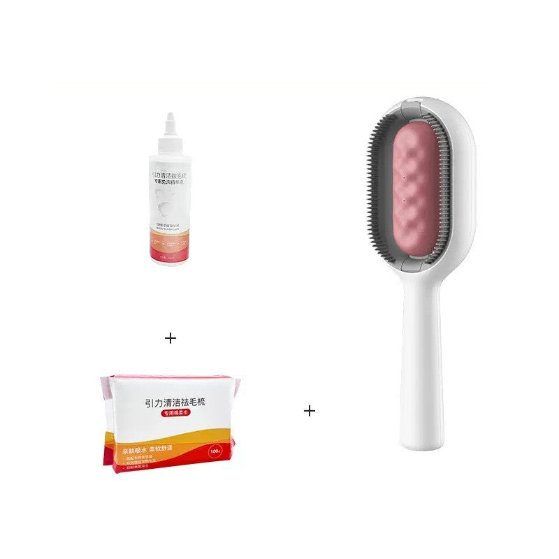 Pet Dematting Grooming Brush Hair Removal Comb Cleaning Tool