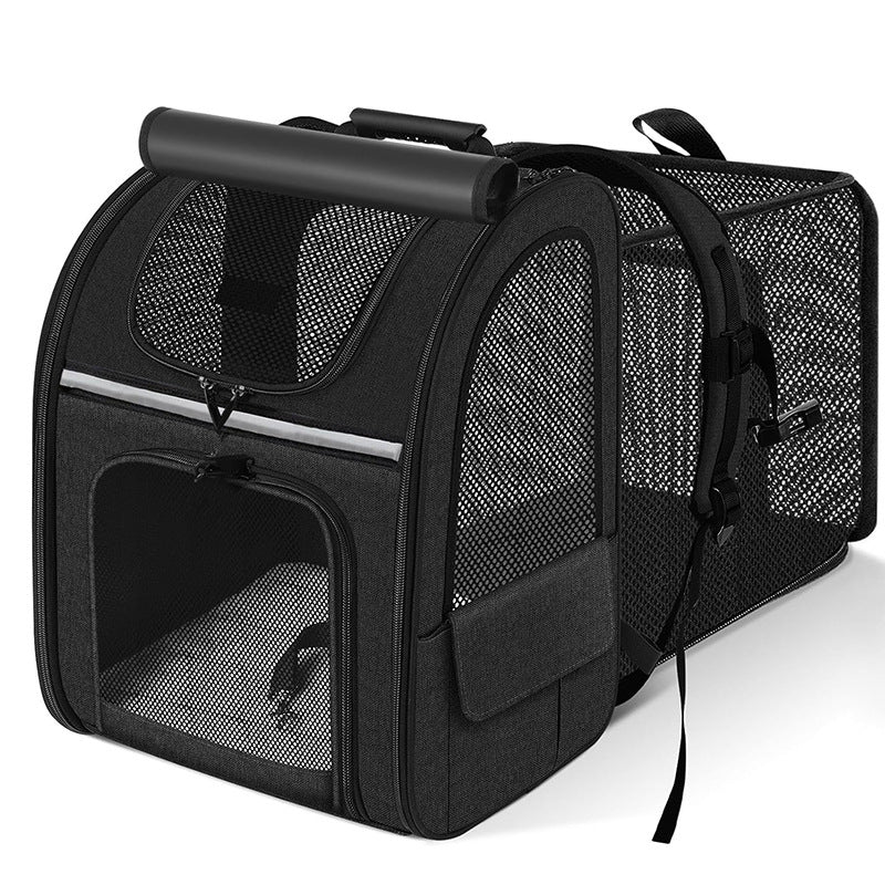 Portable Extendable Pet Backpack Carrier Diaper Bag