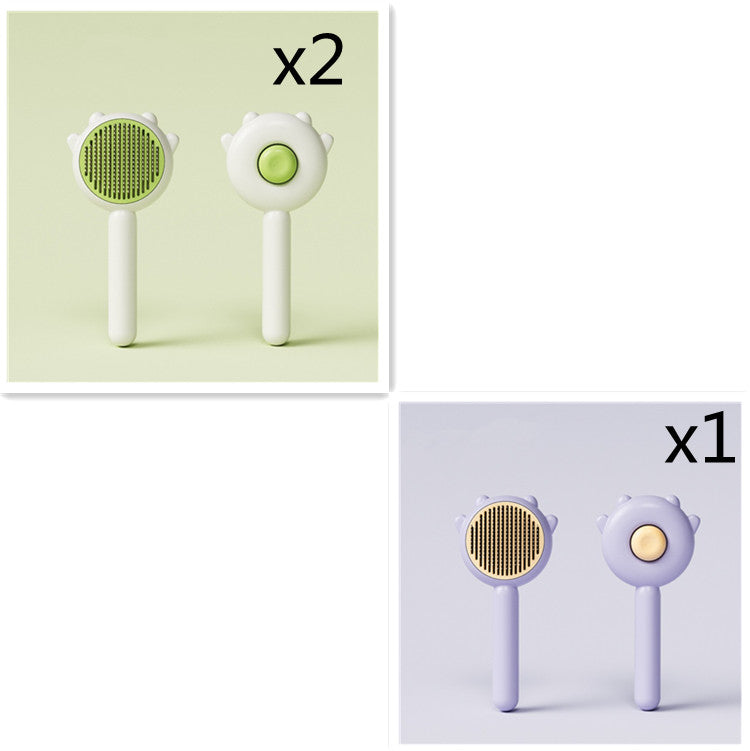 Pet Grooming Comb Hair Removal Massage Brush Cleaning Tool