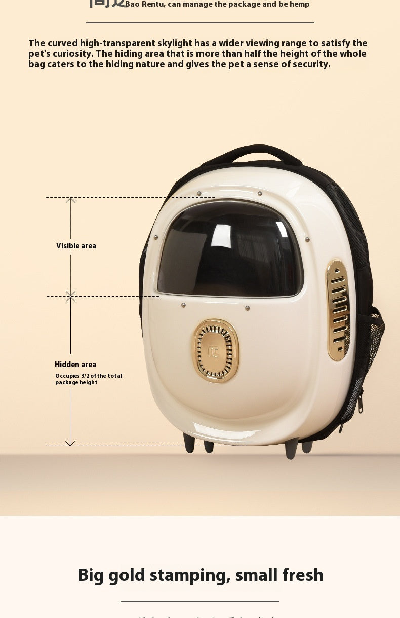 Half Window Heating System Pet Backpack Portable Carrier