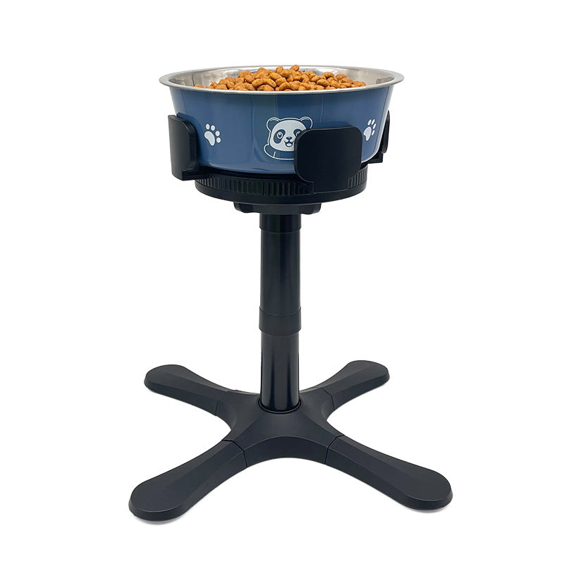 Adjustable Elevated Anti-Tip Pet Bowl Stand