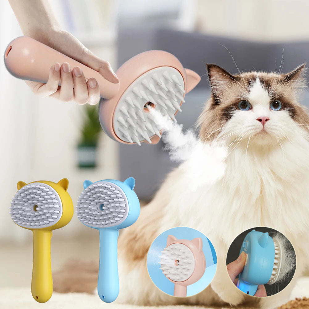 Multifunctional Pet Grooming Brush Rechargeable Self-Cleaning Slicker