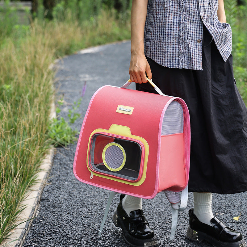 Portable Pet Backpack Lightweight Durable Travel Design