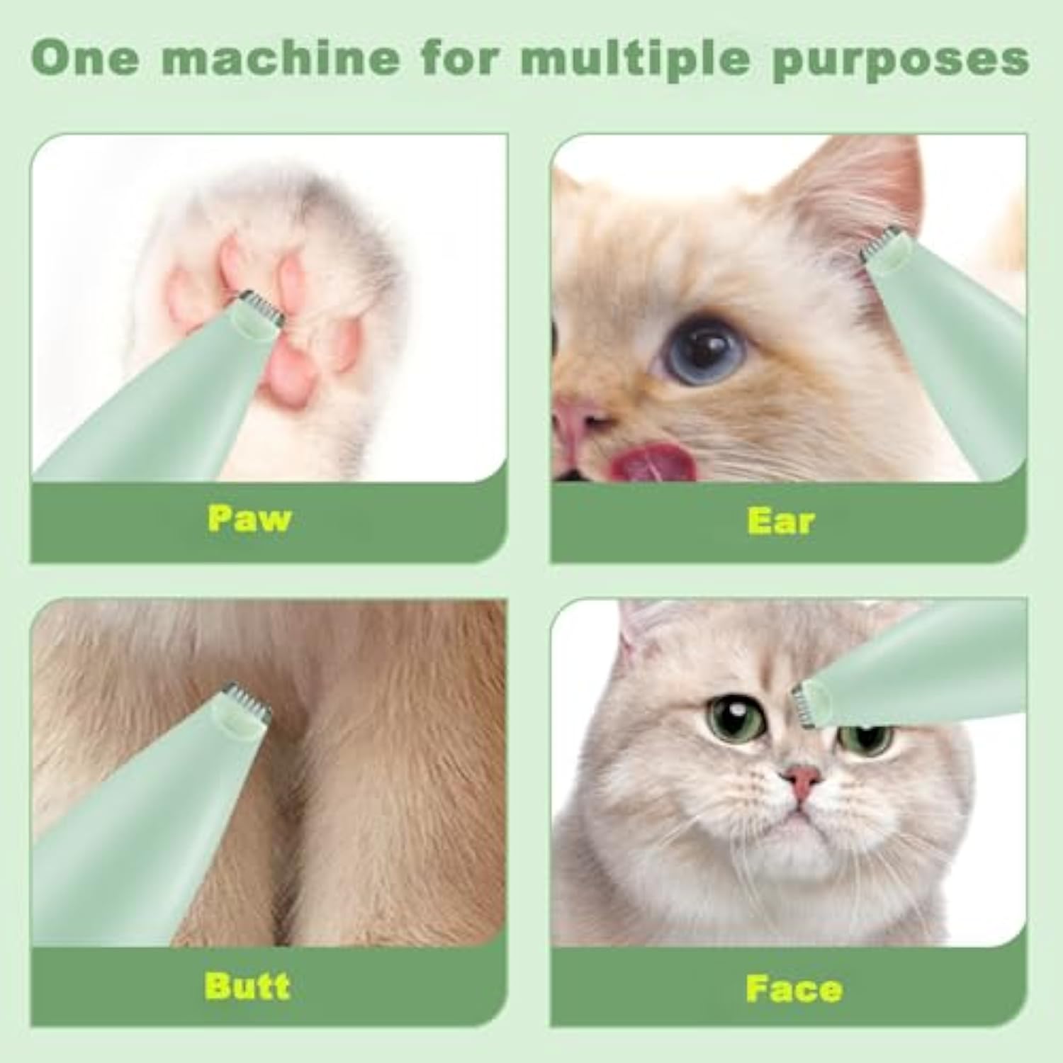 Rechargeable Pet Paw Trimmer Ergonomic Grooming Tool For Hair