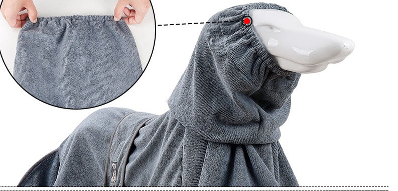 Cotton Pet Bathrobe Highly Absorbent Soft Towel