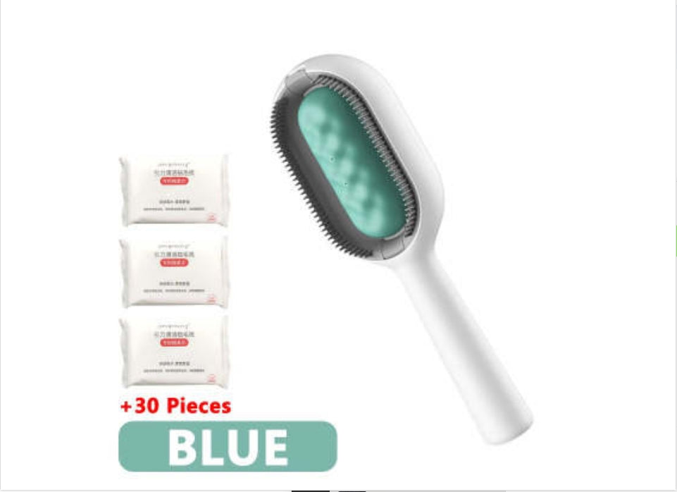 Pet Dematting Grooming Brush Hair Removal Comb Cleaning Tool