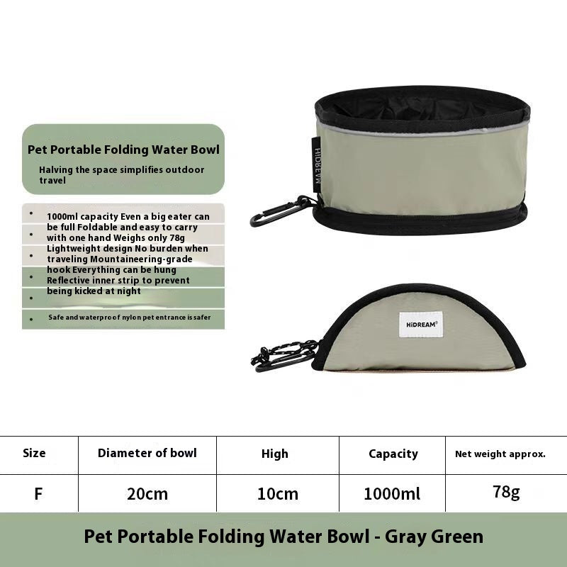 Foldable Travel Pet Bowl For Easy Feeding