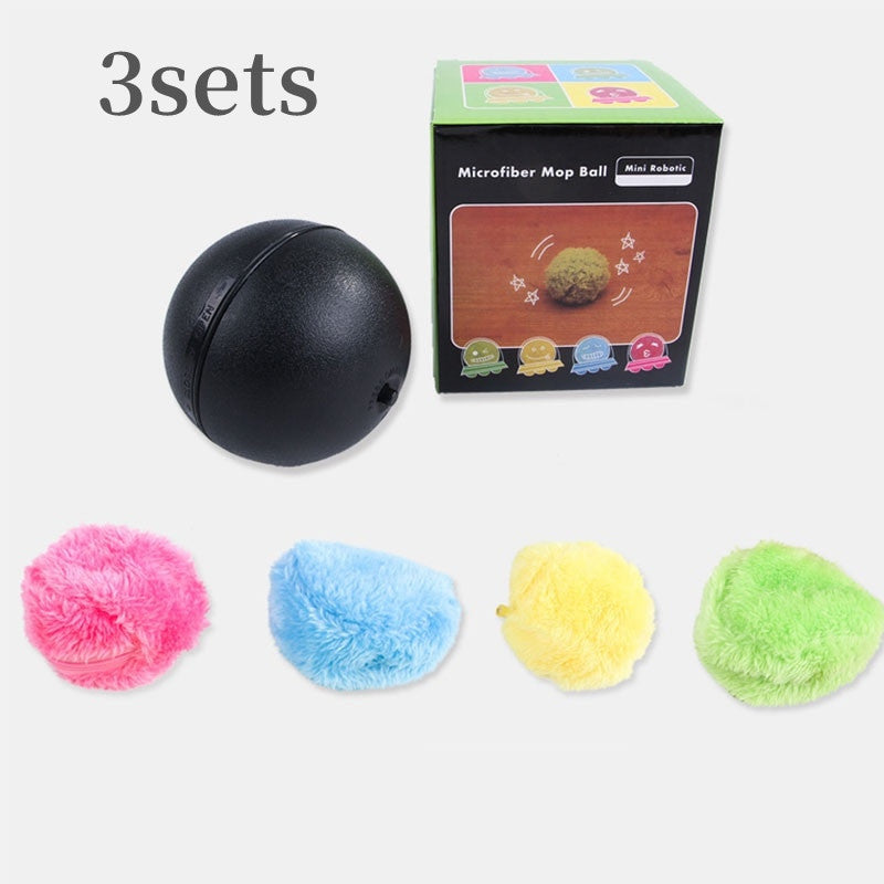 Automatic Interactive Rolling Ball Pet Toy For Play And Chew