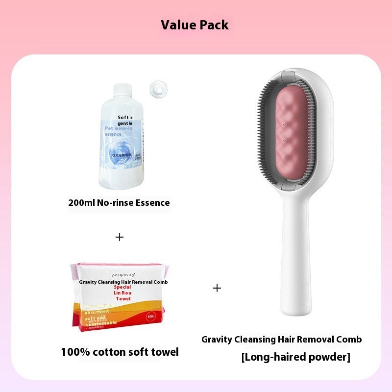 Pet Dematting Grooming Brush Hair Removal Comb Cleaning Tool