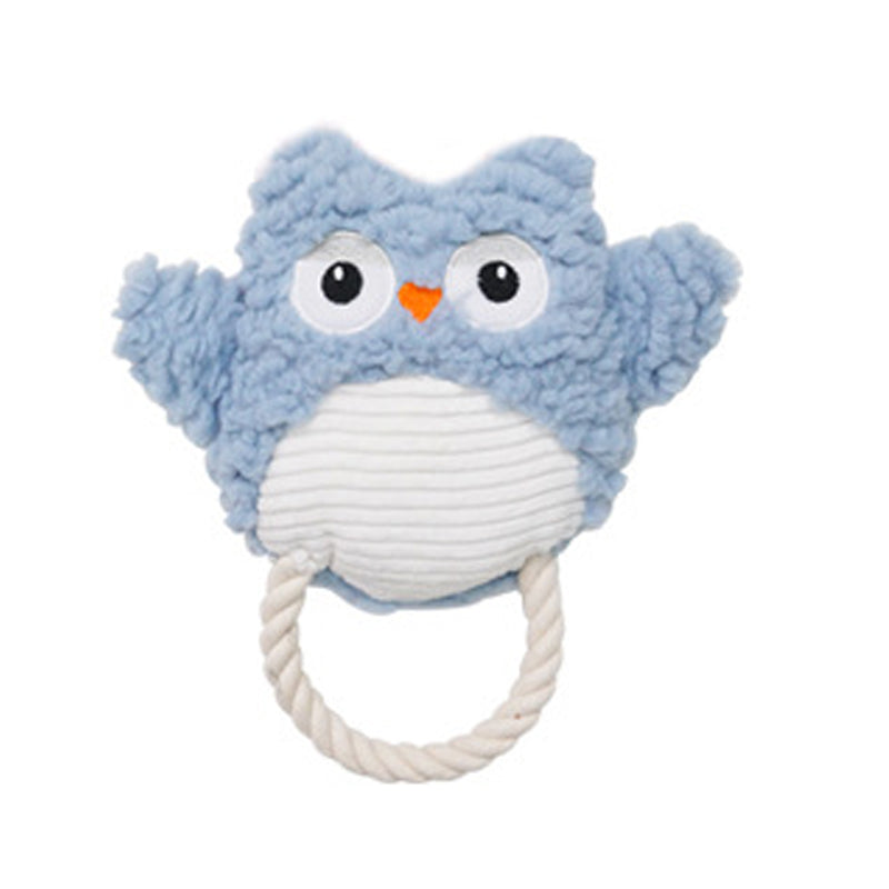 Plush Animal Shape Squeaky Pet Toy For Training
