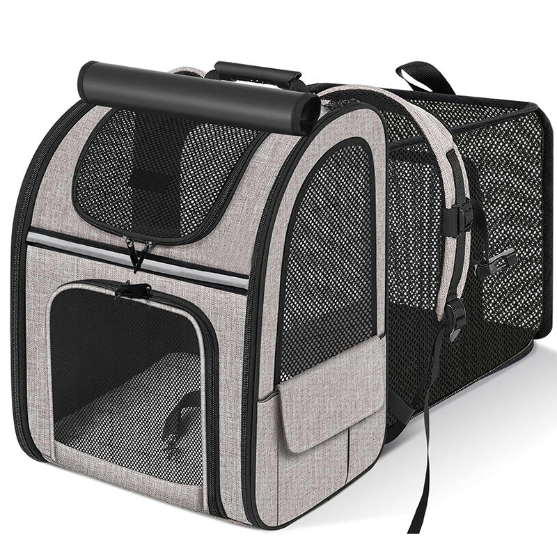 Portable Extendable Pet Backpack Carrier Diaper Bag