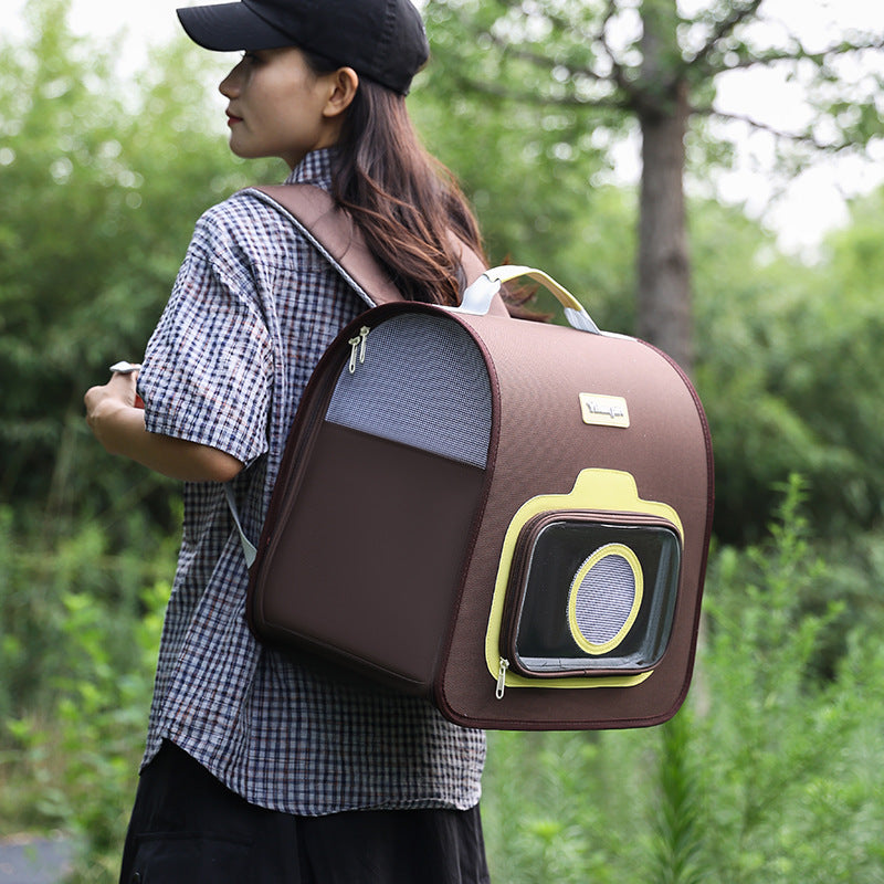 Portable Pet Backpack Lightweight Durable Travel Design