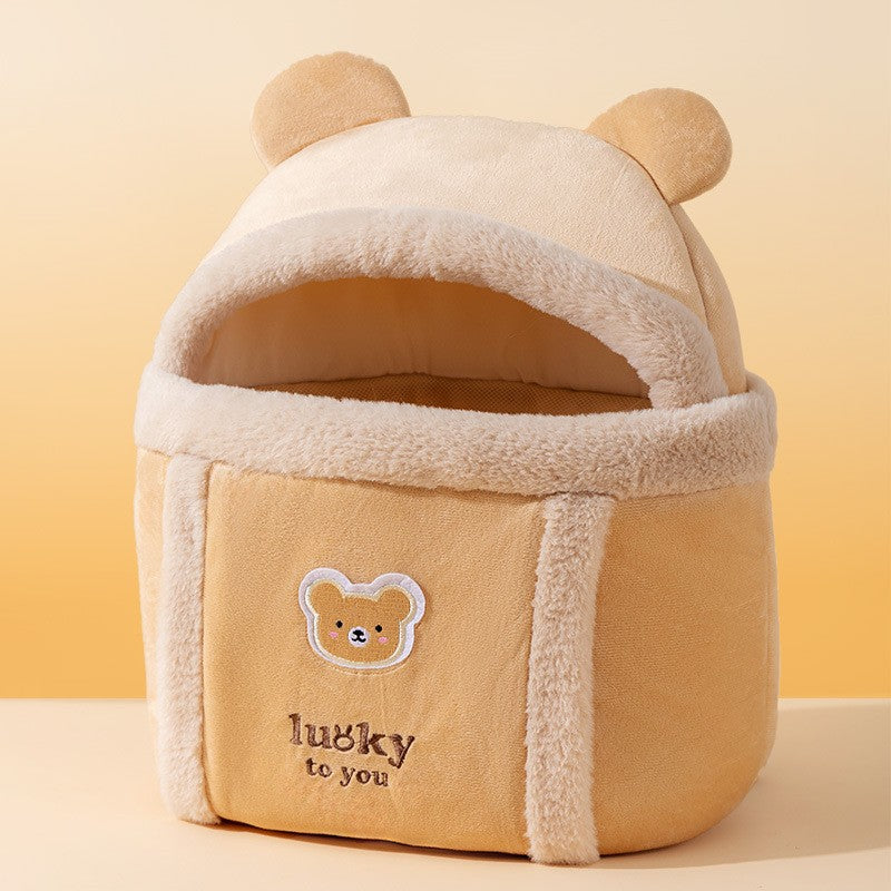 Animal Shaped Pet Diaper Bag Portable Backpack Carrier