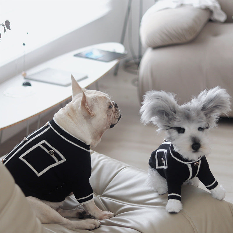 Warm Small Size Country Style Pet Sweater Clothing