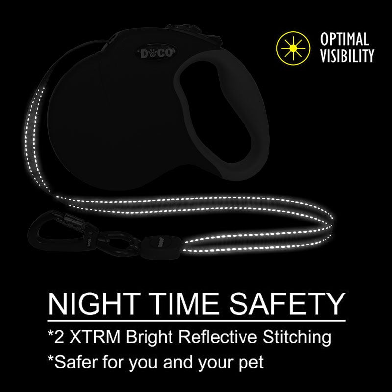Automatic Retractable Pet Leash Reflective Walking Rope