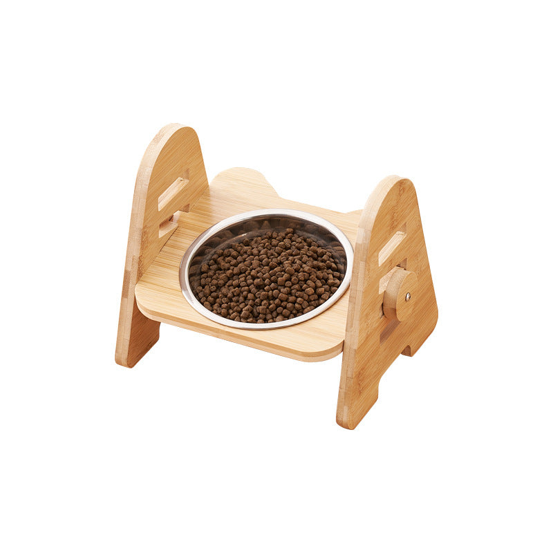 Oblique Mouth Pet Drinking Bowl Cervical Spine Support