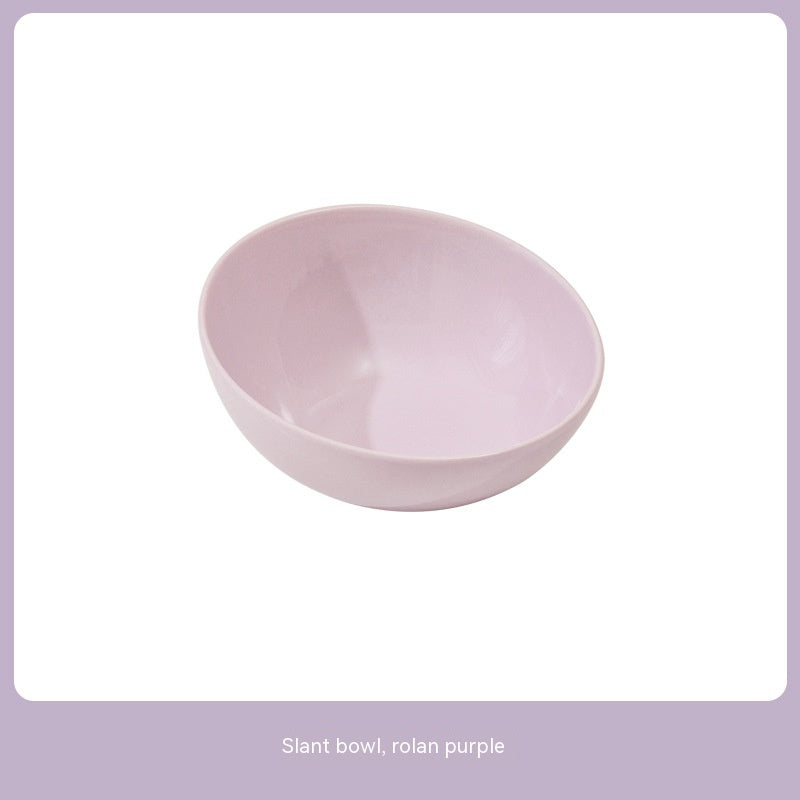 Ceramic Beveled Pet Food Bowl