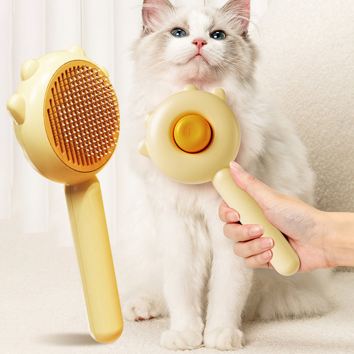 Pet Grooming Comb Hair Removal Massage Brush Cleaning Tool