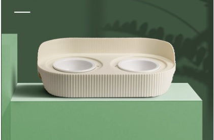 Ceramic Pet Food Bowl with Cervical Spine Support