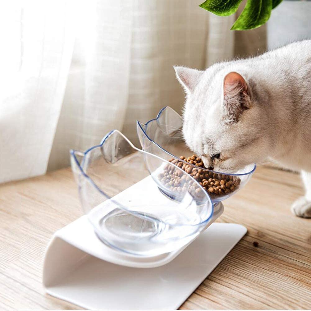 Non-Slip Double Raised Pet Food Bowl Stand