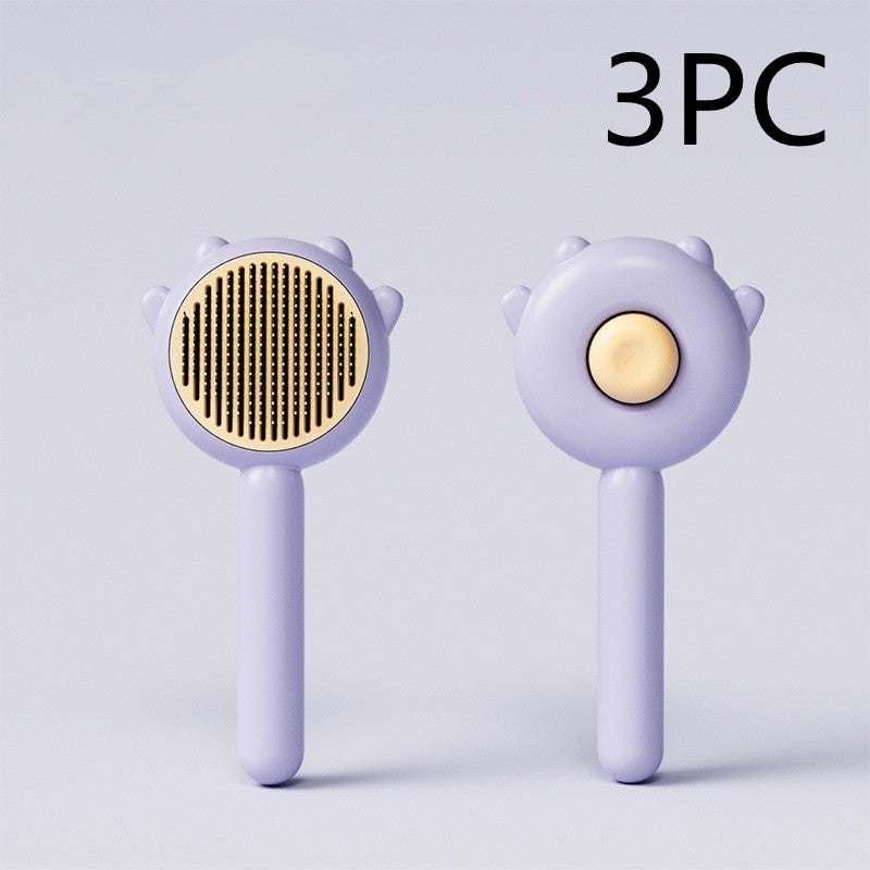 Pet Grooming Comb Hair Removal Massage Brush Cleaning Tool