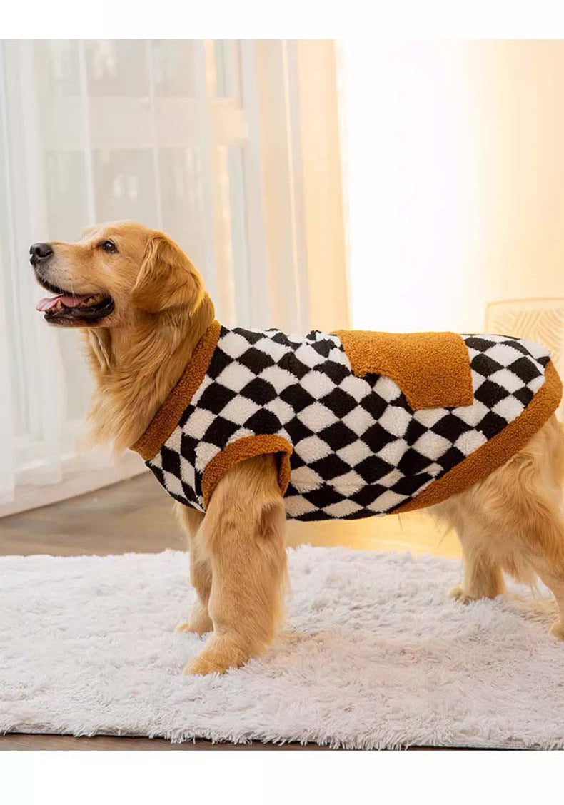 Autumn Winter Fluffy Cotton Padded Pet Jacket Vest