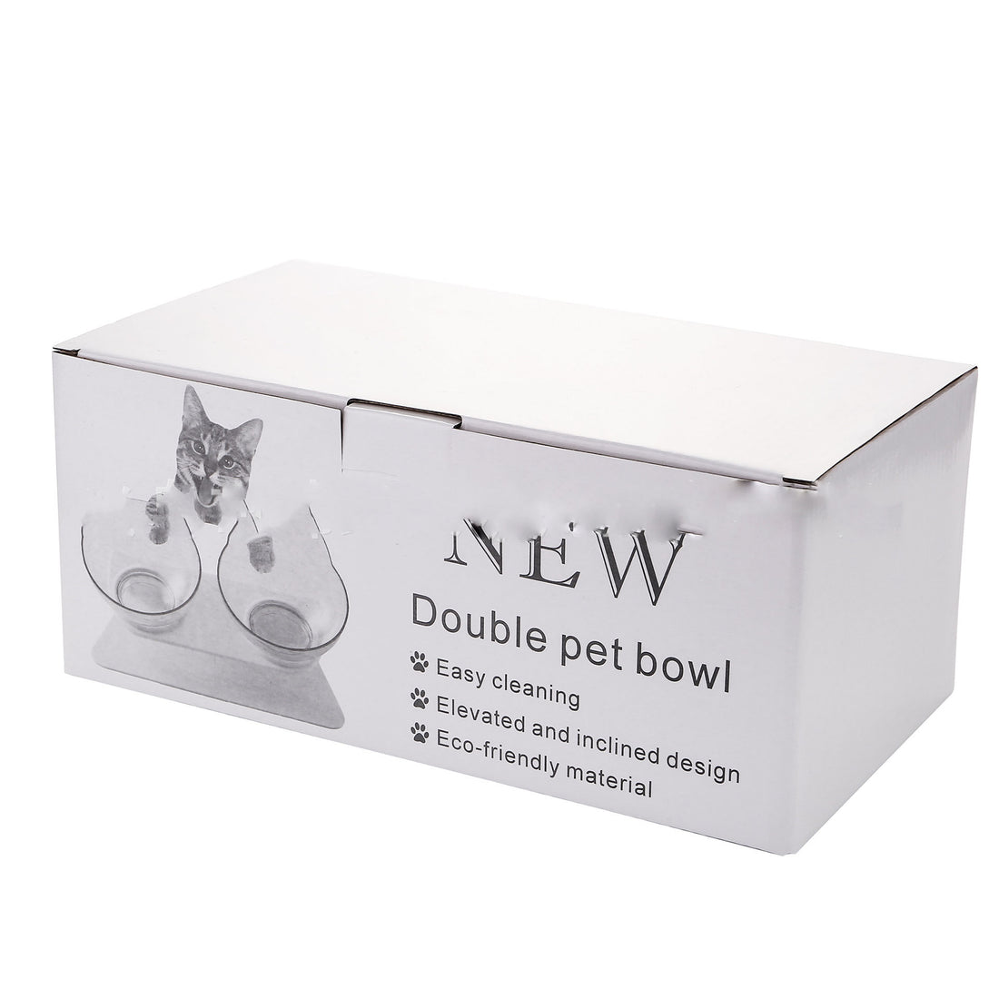 Non-Slip Double Raised Pet Food Bowl Stand