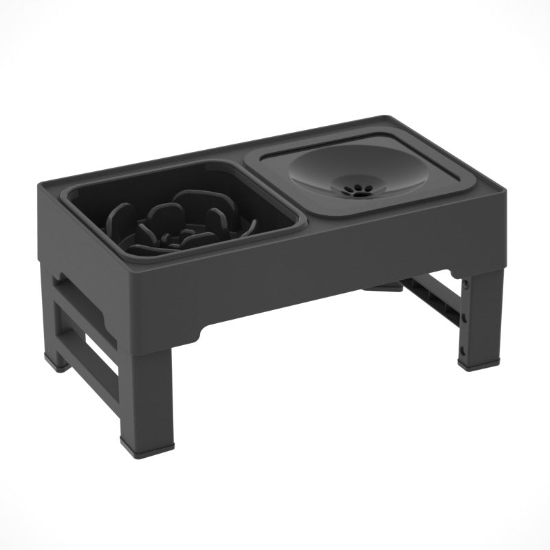 Adjustable Elevated Double Stainless Steel Pet Bowl Stand
