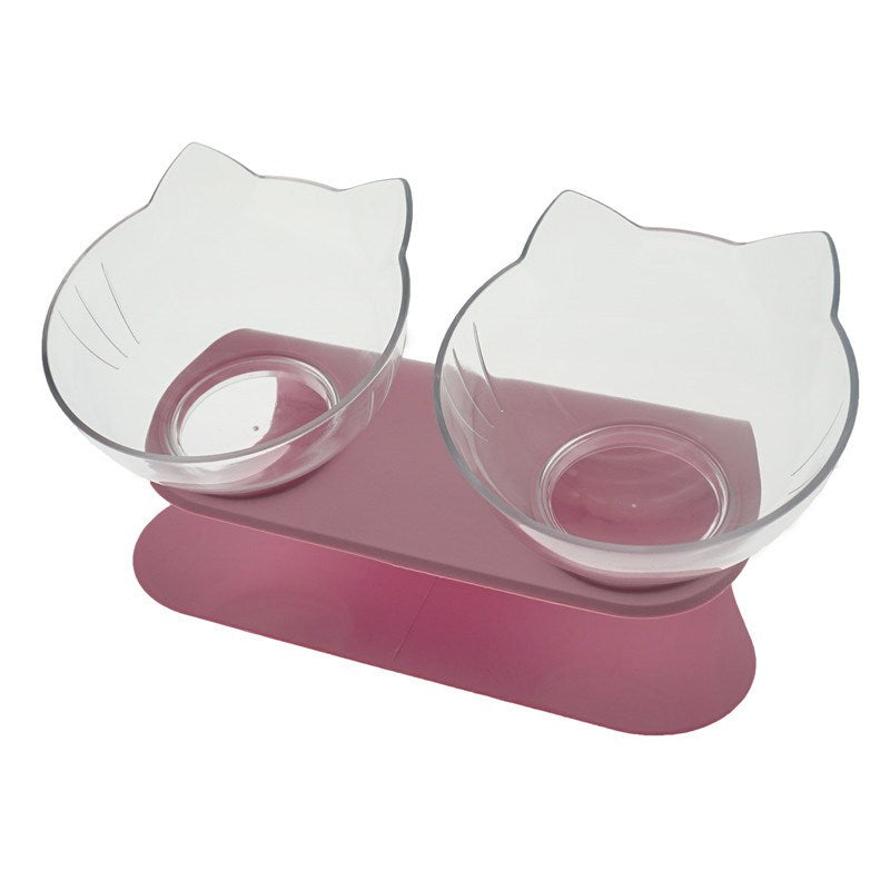 Non-Slip Double Raised Pet Food Bowl Stand