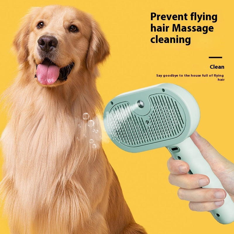 Pet Hair Remover Comb Spray Grooming Brush Dematting Tool