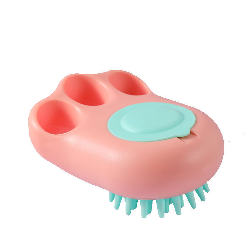 Pet Bath Massage Brush Soft Grooming Comb Claw Cleaning Tool