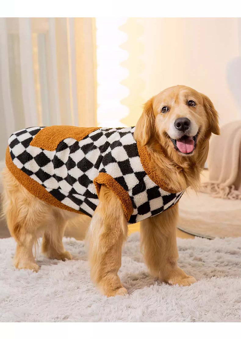 Autumn Winter Fluffy Cotton Padded Pet Jacket Vest