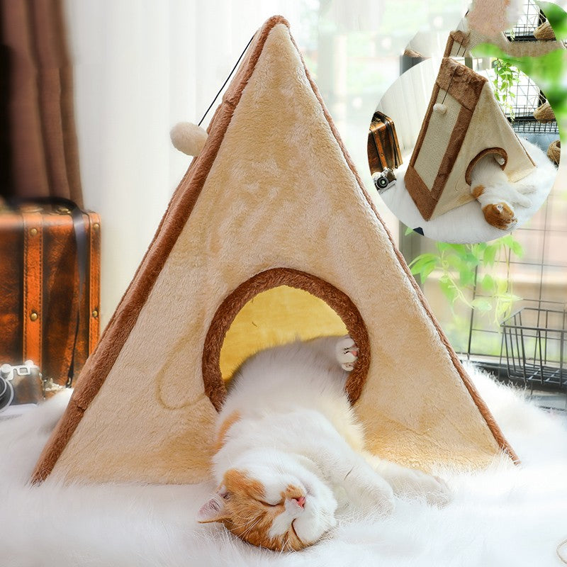 Closed Warm Enclosed Pet House For Winter